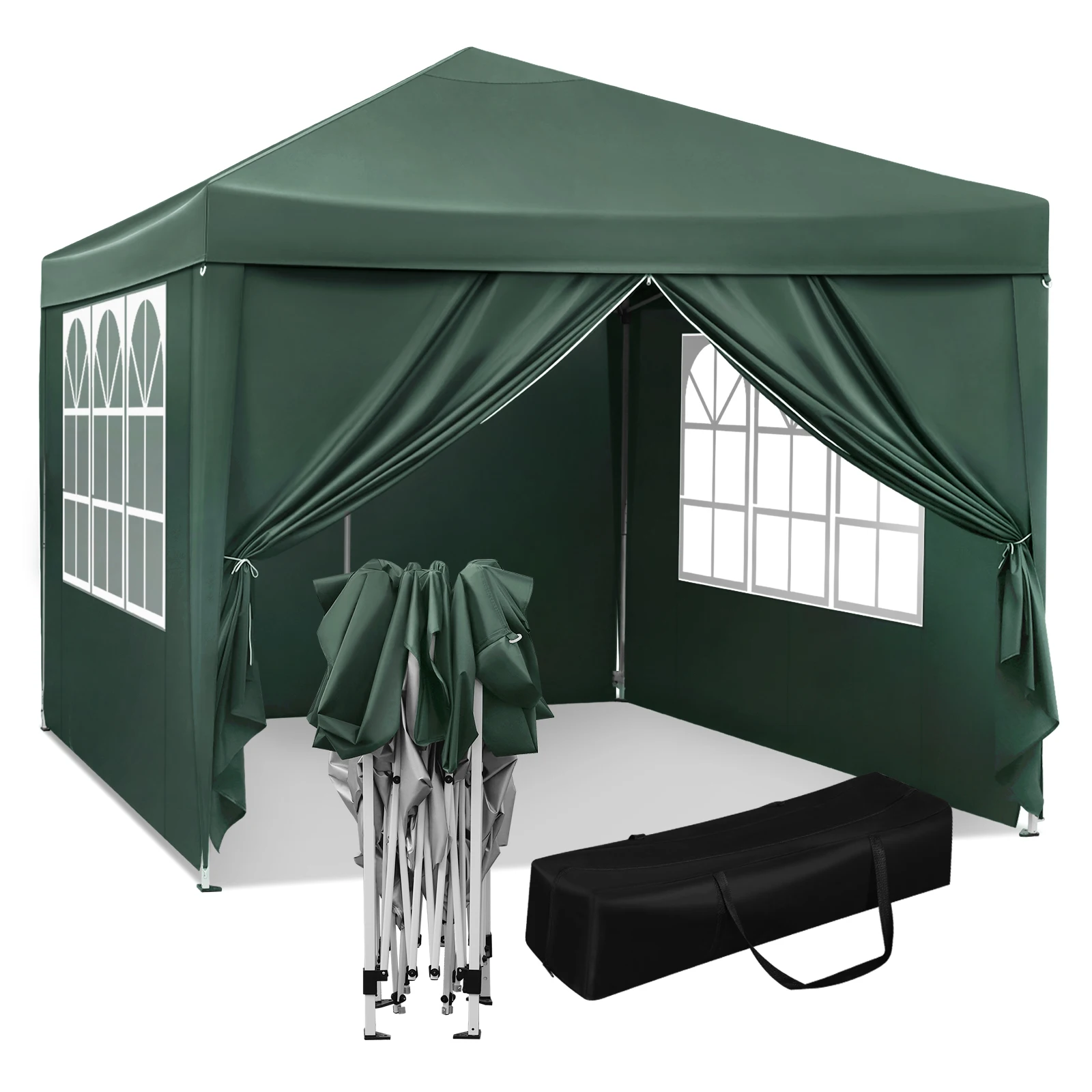 Sbb18b3409b11404b98fecf968cc8187ax.webp WOLTU Tenda da Giardino Pieghevole 3x3m Impermeabile Protezione UV con Borsa per il Trasporto, Riparo Parasole, Gazebo da Campeggio