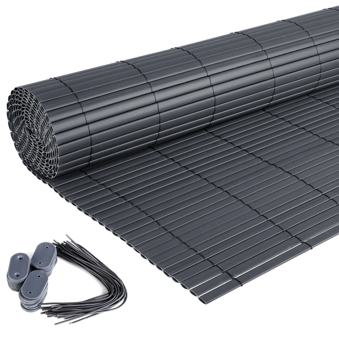 Sfe296df4f30a407b885411371d9d18b20.webp WOLTU Schermo Frangivento Opaco in PVC per Balcone e Giardino, Protezione Visiva per Recinzioni e Tende da Sole, Tenda a Rullo per Esterni