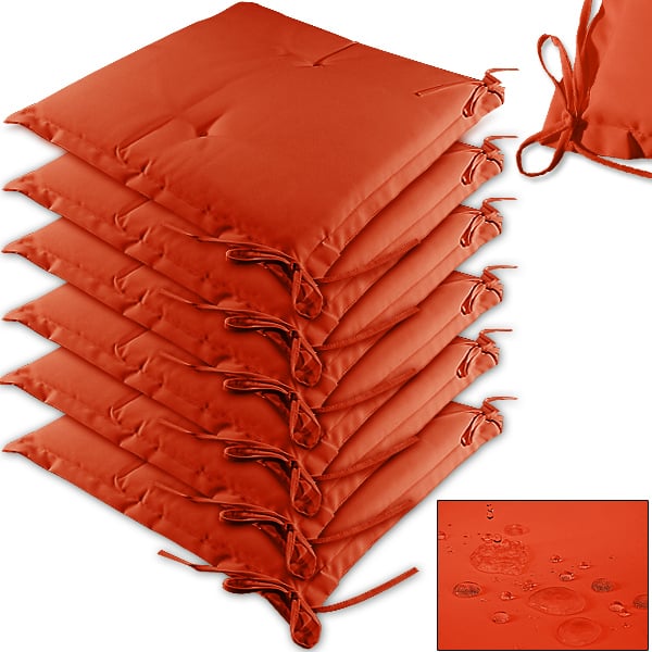 a-de-102262g.jpg Set di 6 imbottiture per sedia arancione 43x39x5cm - immagine 1