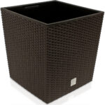 Vaso da esterno Rato Low set 2 pz marrone 39x39x40,5cm