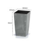 Vaso per fiori Grigio 26L - immagine 4