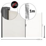 Tenda laterale Nosara crème 160x300cm - immagine 4