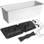 Box balcone bianco 49x16x17,5cm