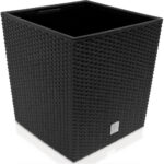 Vaso da esterno Rato Low antracite 32x32x33cm 35L