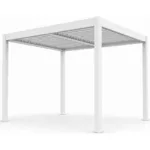 Verdelook &ndash; pergola bioclimatica bianca 3 x 3 m