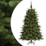 Albero di Natale 210 cm con palline e 300 LED &mdash; per esterno riparato &mdash; altra vista