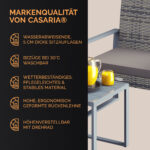 Salotto da giardino 3 pezzi polyrattan WPC grigio - immagine 2