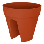 Vaso da fiori in terracotta 28,5x25,5 cm - immagine 2
