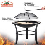 Braciere da giardino Fuego nero motivo a mosaico Ø76cm - immagine 3