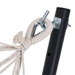 Amaca verde con supporto in metallo max 150 kg 200x80cm - immagine 4