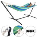Amaca verde con supporto in metallo max 150 kg 200x80cm - immagine 2