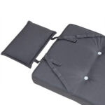 Cuscini per sedie Vanamo set 2 pz antracite 118x45x7cm - immagine 2