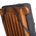 Cuscini per sedie Vanamo set 2 pz antracite 118x45x7cm - immagine 3
