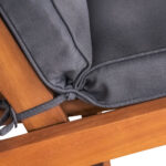 Cuscini per sedie Vanamo set 2 pz antracite 118x45x7cm - immagine 4