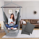 Poltrona sospesa antracite 170x100x150cm - immagine 2