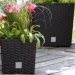 Vaso da esterno Rato Low set 2 pz marrone 32x32x33cm - immagine 2