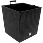 Vaso da esterno Rato Low antracite 32x32x33cm 35L - immagine 3