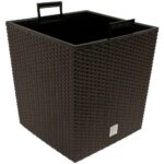Vaso da esterno Rato Low set 2 pz marrone 32x32x33cm - immagine 3