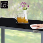 Gruppo di sedute da giardino Bern Premium 7 pezzi in alluminio argento - immagine 2