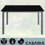 Gruppo di sedute da giardino Bern Premium 7 pezzi in alluminio argento - immagine 3
