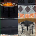 Braciere da giardino Sevilla nero motivo mosaico Ø76cm - immagine 4