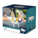 Bestway portabicchieri piscina Lay-Z-Spa bianco plastica - immagine 3